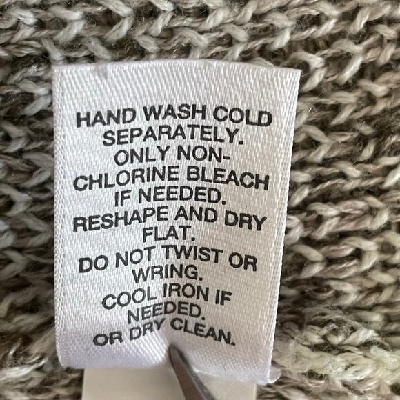 PureJill Cotton Blend Mock Neck Sweater Tunic MED Marled Knit Fall Casual Work - Picture 9 of 9